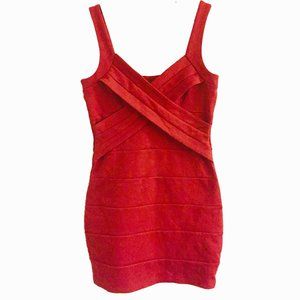 Sexy Red Knit Dress